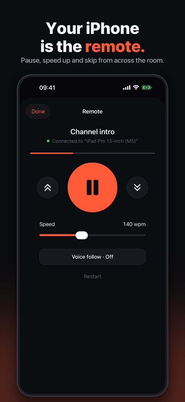 iPhone used as a remote for another device
